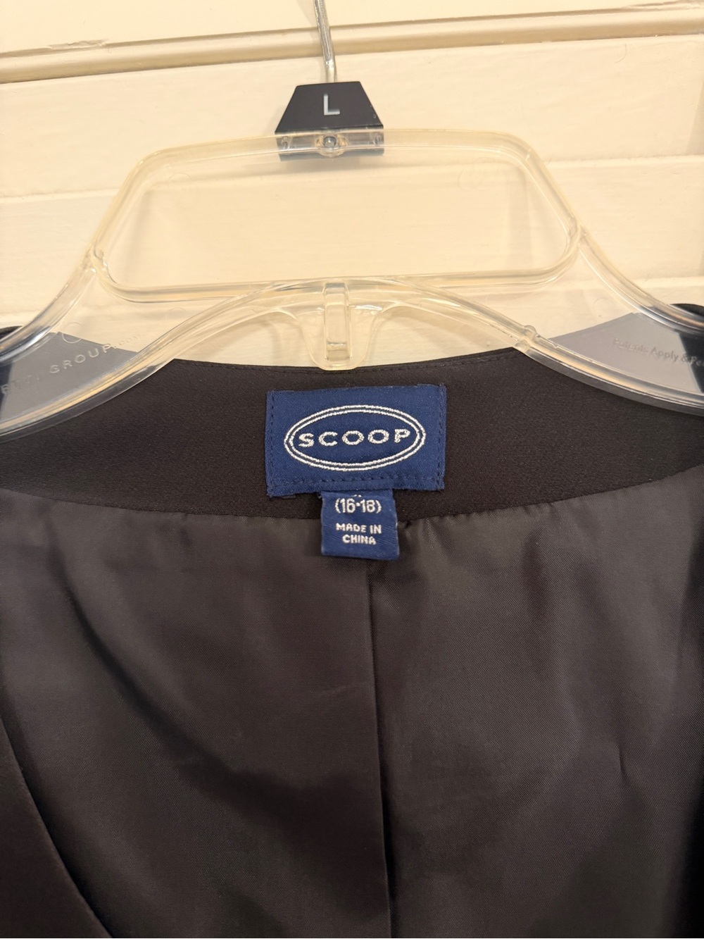 Scoop Black Sleeveless Button Vest - Picture 2 of 3